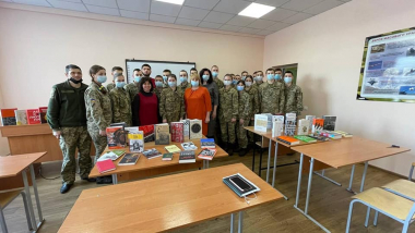 Зустріч Дмитра Вербича і студентами в рамках проекту "Бібліотека сержанта" 