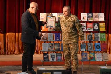 Almost 4,000 books were presented today to the 169th Desna Training Center