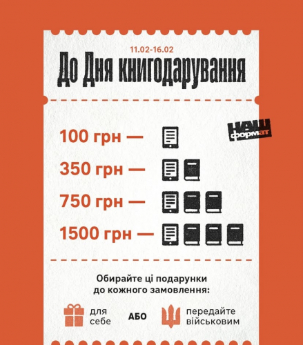Робимо подарунки військовим до Дня книгодарування!
