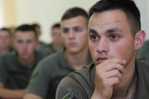 Two faculties of the Military Academy in Odessa received books on the project "Army Reading"