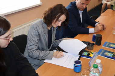 Signing a memorandum with the Kiev Institute of the National Guard of Ukraine