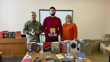 Dmytro Verbych meets with students of the Patriot Lyceum with enhanced military and physical training